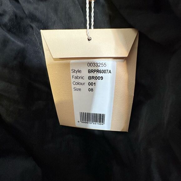 Brock Collection Black Ribes  Peplum Tank Top | Size 8 - Picture 6 of 11